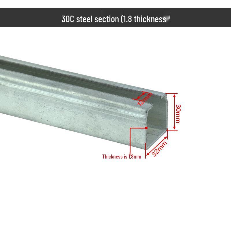 Dedicated Galvanized C-Channel Steel Track 30C/40C/50C for Crane Cable Trolley