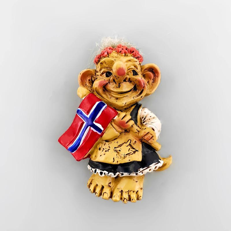 Norveç Buzdolabı Çıkartmaları Uzun Burunlu Şeytan Viking Savaşçıları Buzdolabı Mıknatısları Ev Dekorasyonu Düğün Hediyeleri