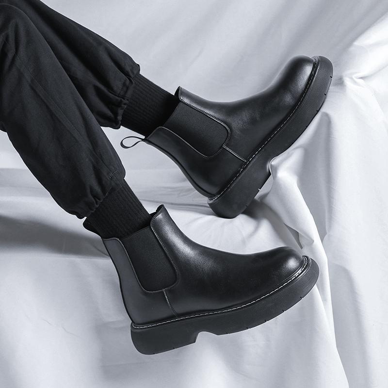 Fashion Casual Men's Boots Thick Bottom Comfortable Style Street Leisure Outdoor Motorcycle Hot Selling  Daily Adult Youth Shoes Hot