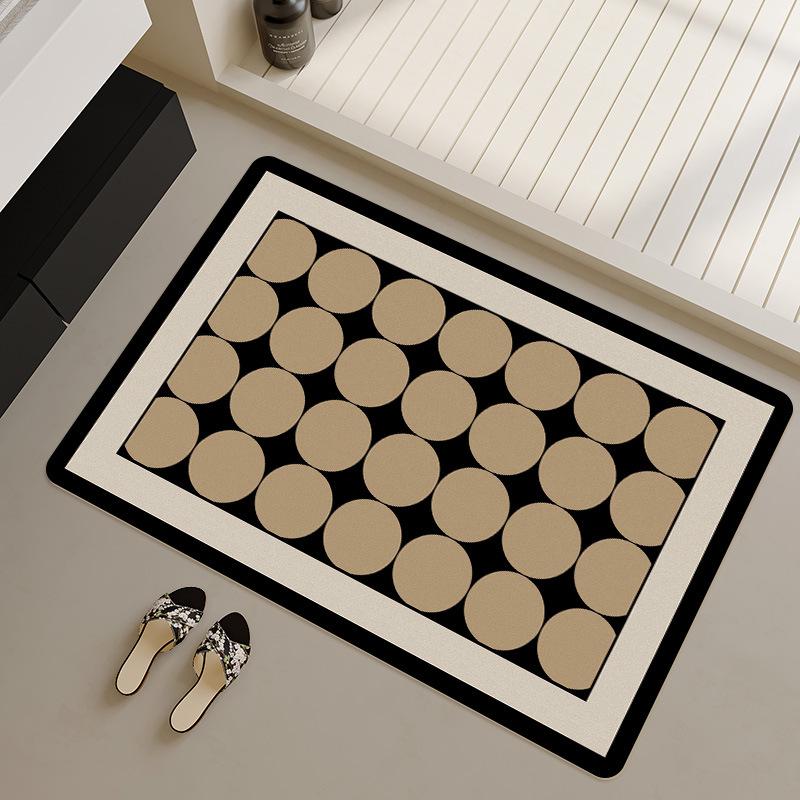 Household Wear-resistant Anti Slip Bathroom Foot Mat Absorbent Quick Drying Bathroom Floor Mat