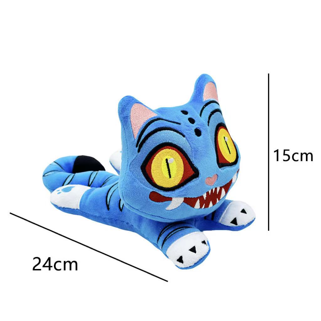 Anime Demon Knuffels Spel Jagers Tijger Knuffeldier Blauwe Tijger Dieren Knuffel Nieuwigheid cadeaus & stickers