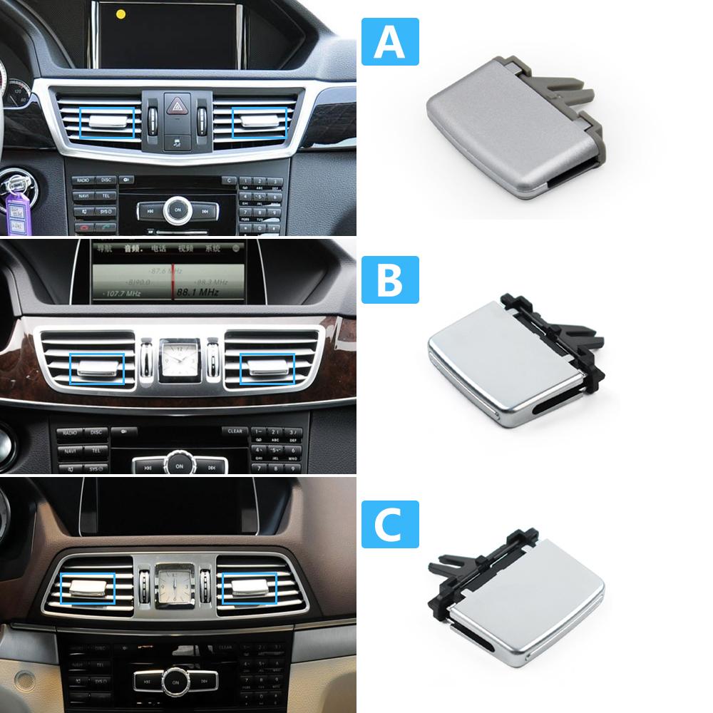 Car Front Air Conditioning AC Vent Air Vent Outlet Tab Clip Paddle For Mercedes BENZ W212 W207 Coupe E260 E350 E550