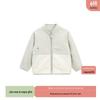White Wheat Kids' Heart Pattern Double-Sided Fleece Jacket
