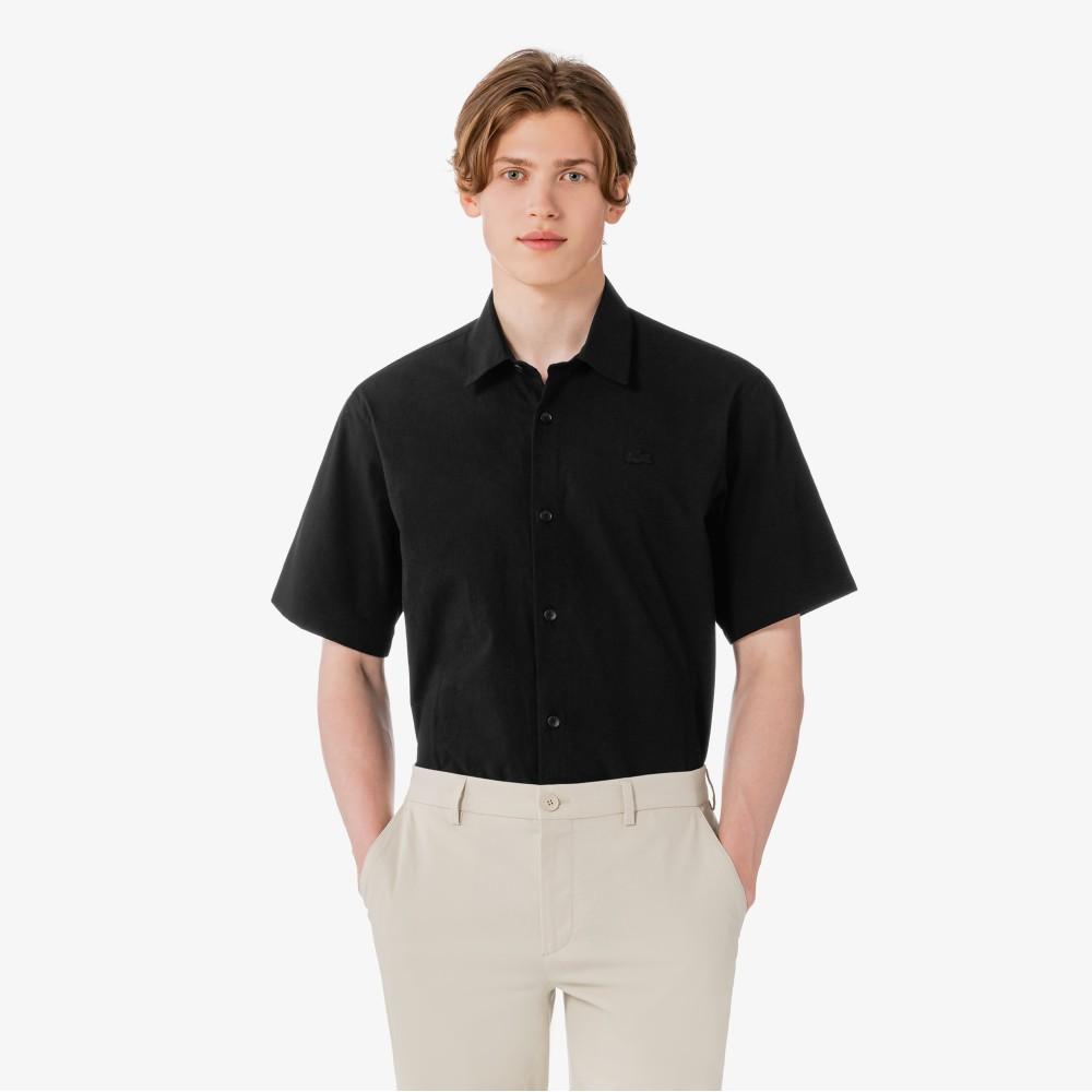 [Lacoste] Men's Outerwear-Style Short-Sleeve Shirt CH249E-56G031