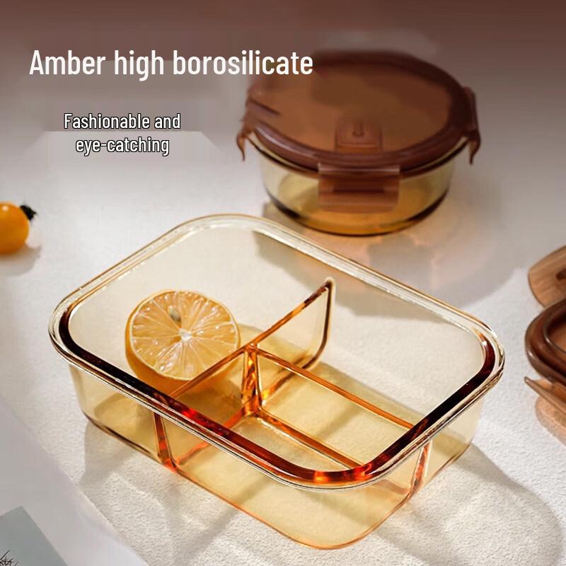 ZISIZ Microwave-Safe Glass Food Container