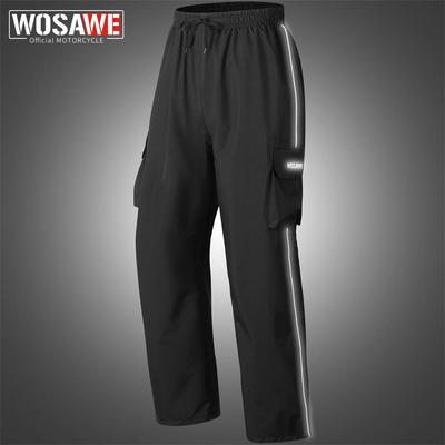 Men's and Women's Off-Road Motorcycle Bicycle Hiking Fishing Portable Storage Windproof Waterproof Sports Breathable Reflective Rain Pants