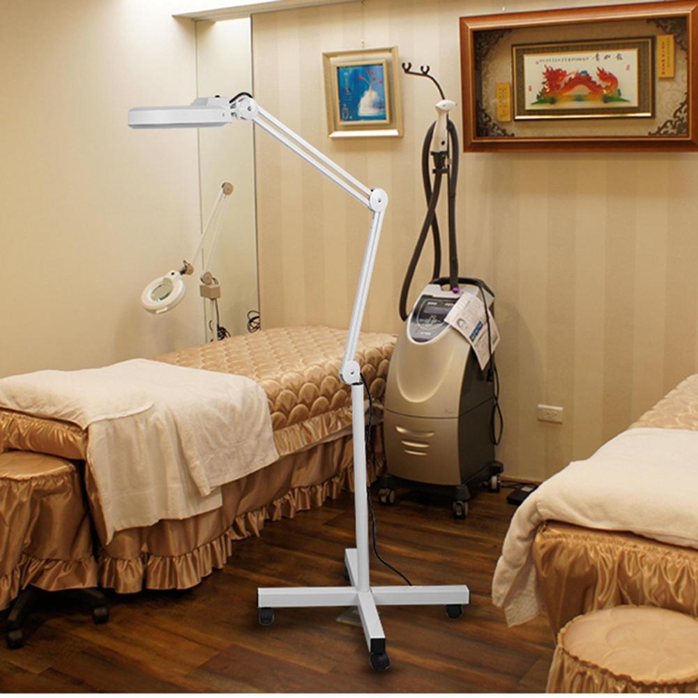 Stand Beauty Cosmetic Makeup Tattoo Manicure 5xMagnifying Lighted Magnifier Light Floor Lamp