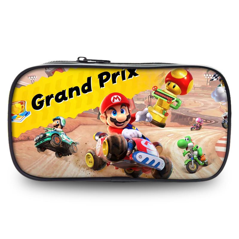 Mario Kart World Pencil Case With Polyester Material For Kids And Students