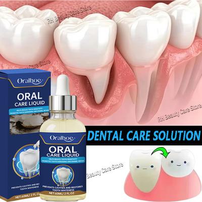 60ML Gel Siero Ripara Gengive Danneggiati Allevia Gengive Doloranti Allergia Pulizia Profonda Macchie sui Denti Tartaro Siero Carie Dentale Dentifricio
