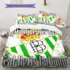 Real Betis Balompié Sada povlečení s přikrývkou Povlak na přikrývku Povlak na polštář Domácí dekorace Dárek k narozeninám (1 * povlak na peřinu + 2 * povlak na polštář, bez jádra)