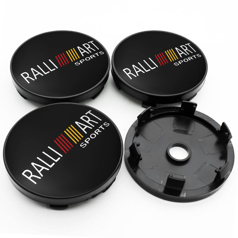 

4Pcs For Mitsubishi Ralliart I200 Pajero Eclipse ASX Lancer 56mm 60mm Car Wheel Center Hub Cap Rim Cover Logo Decal Accessories
