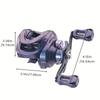 Casting Reel 6.3:1 High Gear Ratio Two-handed Use Lightweight and Portable Suitable for Fresh and Salt Water Ideal Birthday and New Year Gift