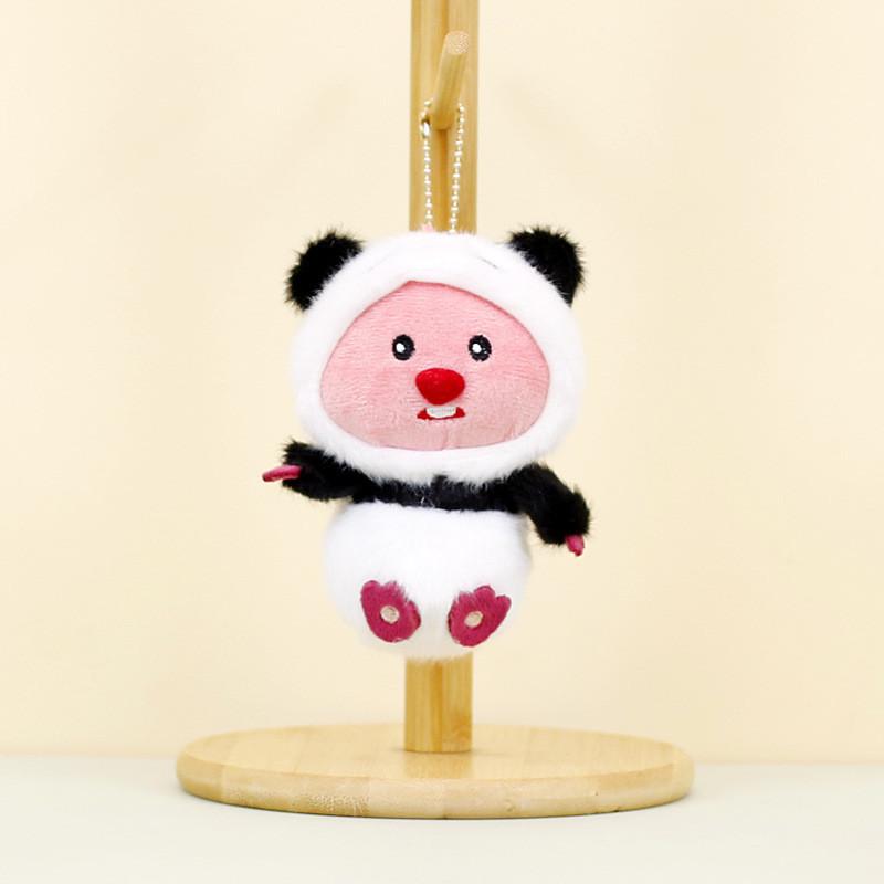 Soft Plush Keychain Animal Doll For Girls Bags Cute Rabbit Frog Bear Adornments