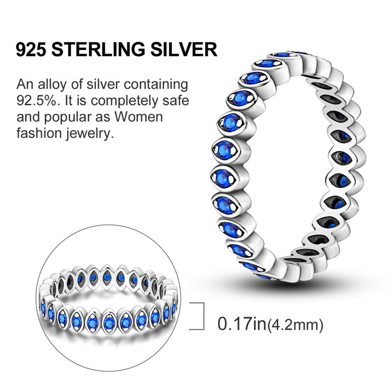 Women Rings 925 Silver Luxury Stackable Ring Original Design Zircon Finger Rings High Quality Wedding Jewelry Gift