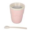 Slushie Cup 200ml Easy Operation Durable PP Aluminium Light Portable Size Squeeze Cup for Family Travel Camping Pink