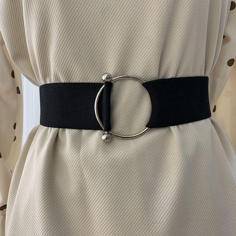 Chic Womens Black Belt Perfect For Dresses Sweaters And Shirts With Wide Design Elastic