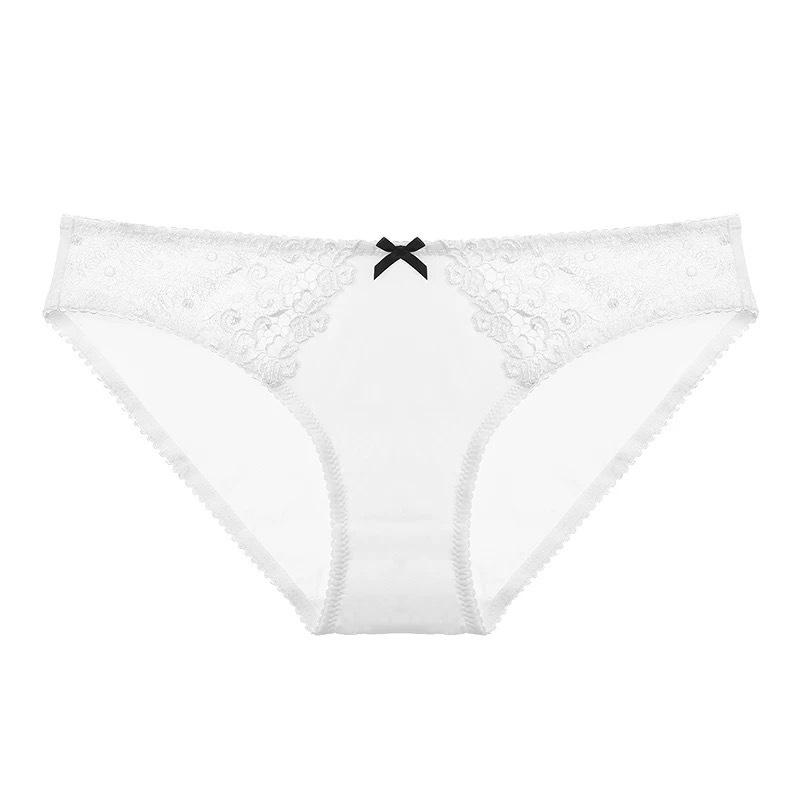 Women Sexy Plus Size Low Waist Hip Lifting Lace Embroidered Triangle Briefs