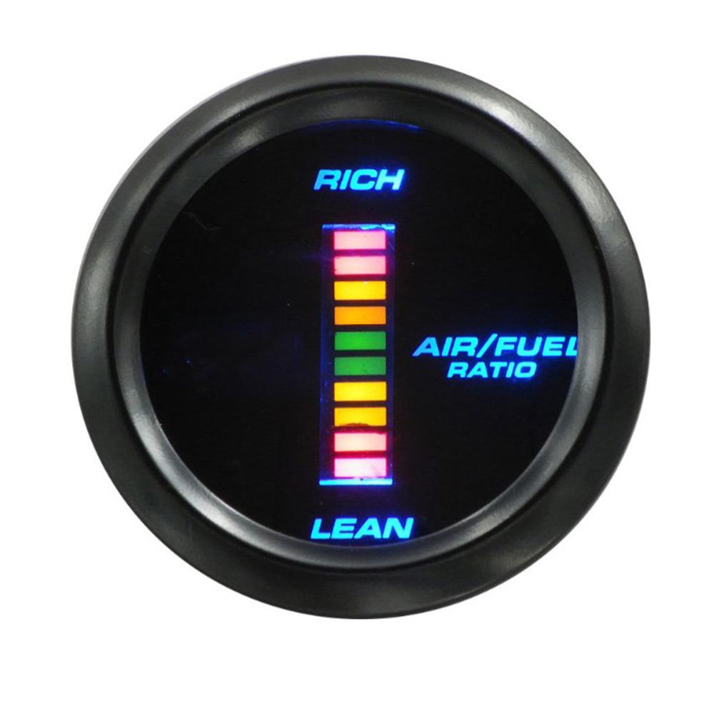 Ceas Auto Universal 12V 2 Inch: Temperatură apă, Temperatură ulei, Turometru, Tensiune, Presiune ulei, Raport aer-combustibil, Manometru boost.