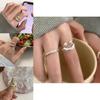 Trendiger Koreanischer Stil Smiley Gesicht Ring Für Frauen Verstellbarer Modischer Kupfer Accessoire