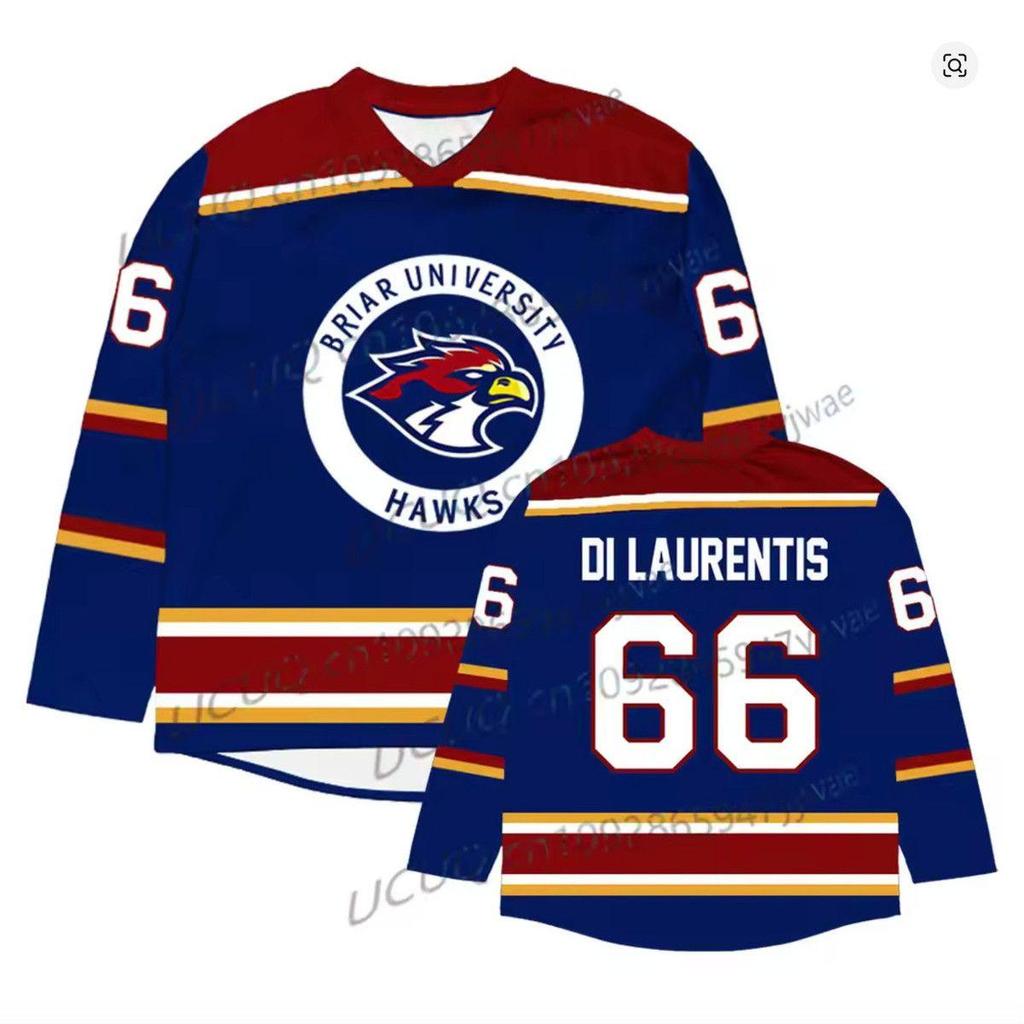 Buiten campus Briar University Hockey Jersey sneldrogend Ademend lange mouwen Jersey