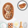Rattan Storage Basket Baskets Woven Hand Snacks Dining Table Tabletop Fruits Bread