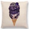 Latest Lovely Happy Cactus Pretty Pineapple Colourful Ice Cream Precious Agate Prints Car Cushion Cover Sofa Throw Pillow Case