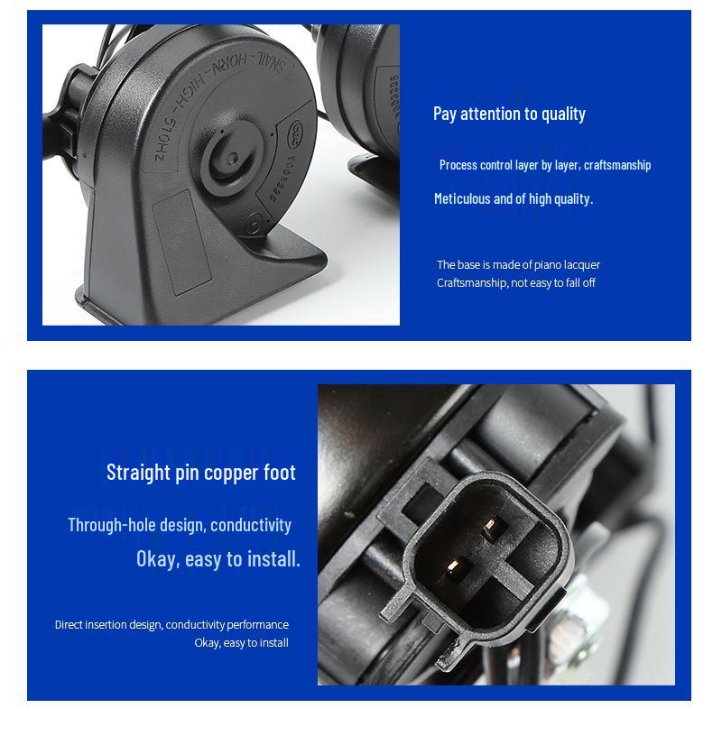 Car Snail Horn with Bracket Assembly for F150, OE 9L3Z-13832-A