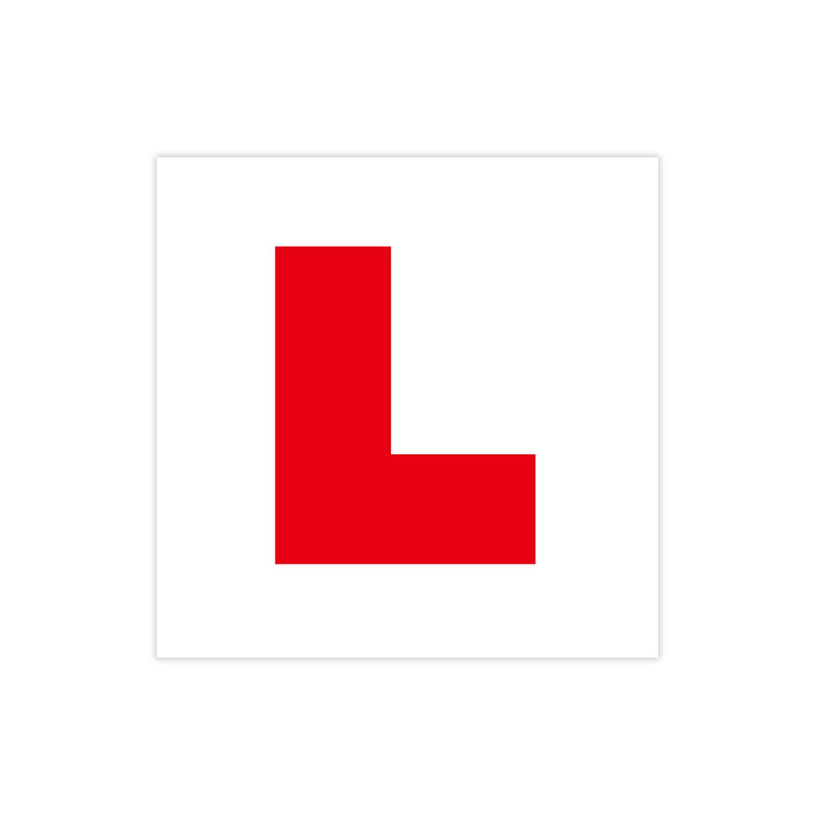 

2 Pack of Fully Magnetic L Plates for New Drivers,Learner Plates with Stronger Magnetism and Bigger Thickness красный