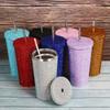Double Layer Rhinestone Thermos Bottles Insulated Vacuum Flasks Glitter Coffee Cup  Travel