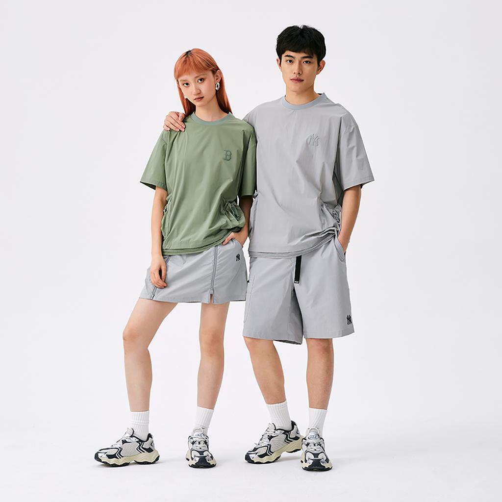 New MLB Basic Collection Boston Red Sox SS25 T Shirt Unisex Khaki 3ARSB0553-43KAP