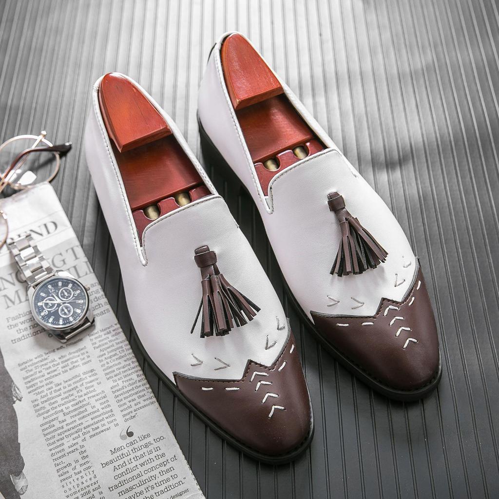 Men's Large Size Leather Fashion Business Casual Shoes - British Style