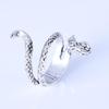 Men's Punk Snake Ring - Silver Plated Alloy Animal Design