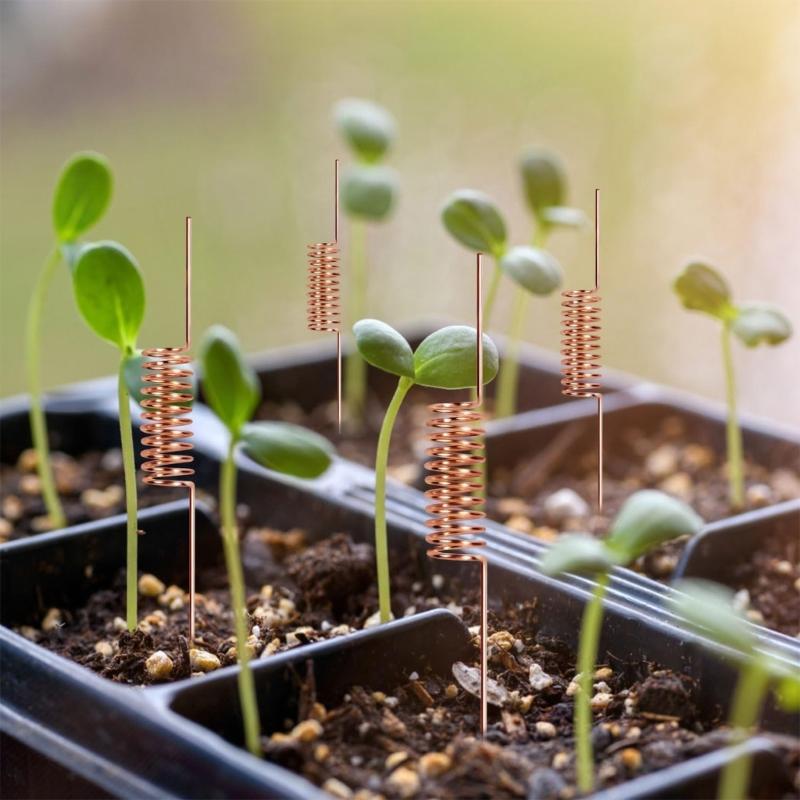Copper Garden Stakes Coil Electroculture Antennae Plant Pile For Strong Plant And Better Nutrient Uptaking