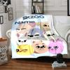 Custom Name Animal Friends Together Party Blanket For Couch Bed Plush Cozy Fuzzy Blanket Super Soft Warm Blankets For Fall And Winter 091641