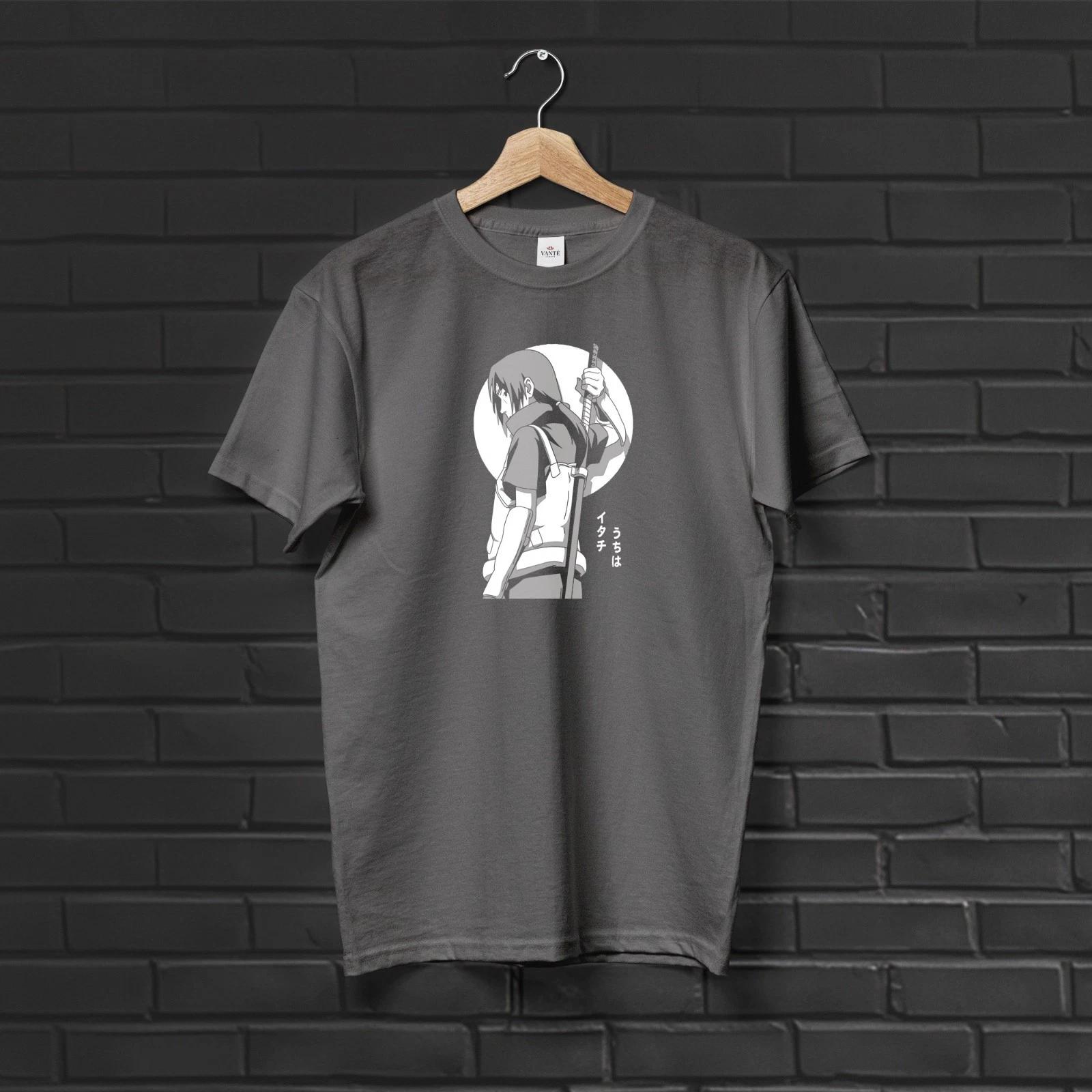 Itachi Uchiha ANBU Black Ops Graphic Anime T-Shirt Men Unisex Heavy Cotton Tee XL