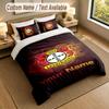 Bettwäsche-Set 1 Bettbezug 2 Kissenbezüge Bayer Leverkusen Fußball-Print Weiche Bettwäsche Schlafzimmer-Dekoration