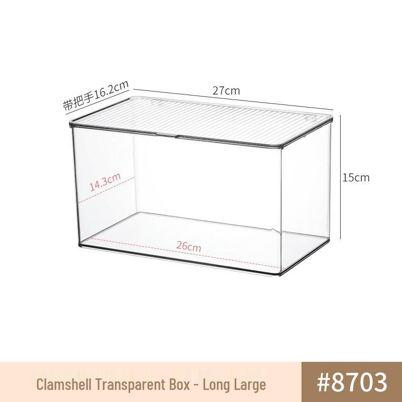 Transparenter Acryl-Schreibtisch-Schubladenorganizer - Staubdichte Schreibwaren-Aufbewahrungsbox mit freien Kombinationsmöglichkeiten