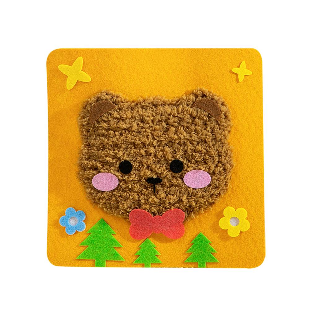 DIY Vánoční vyšívací sada, Vánoční DIY řemeslná sada, Roztomilé domácí zvíře dekorativní šicí projekt, Dětská umělecká a řemeslná aktivita