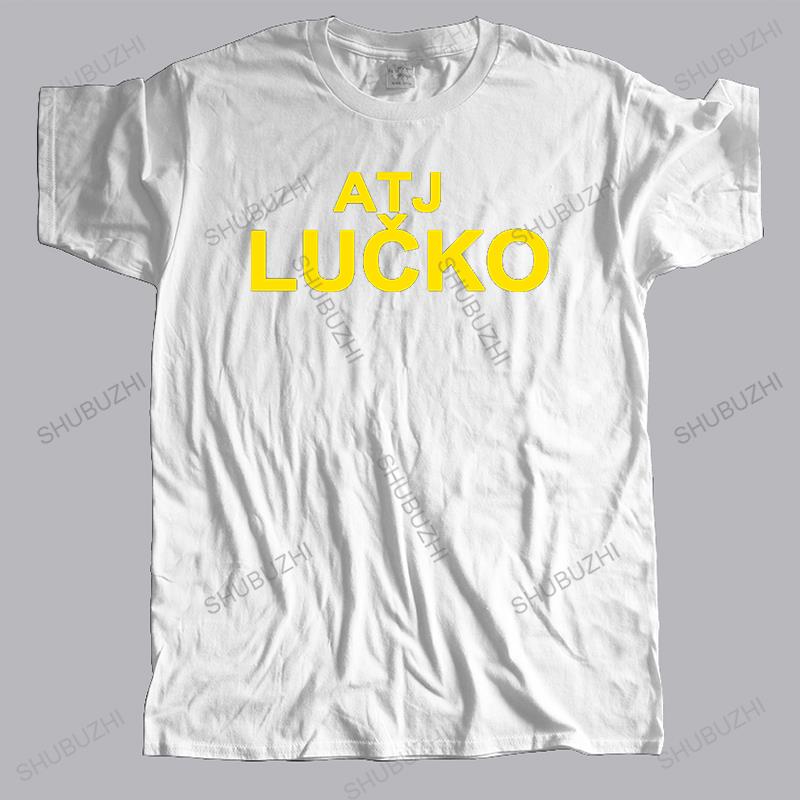 T-shirt Marque Unisexe Noir Nouveau T-shirt Col Rond Mode Manches Courtes Atj Lucko Croco Nouveau Coton Streetwear T-shirt pour Homme