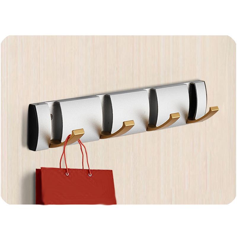 Coat Rack Wall Mount - Modern, Metal Wall Coat Rack Sturdy Wall Hook Rack Rail for Hanging Coat, Jacket, Clothes, Hat