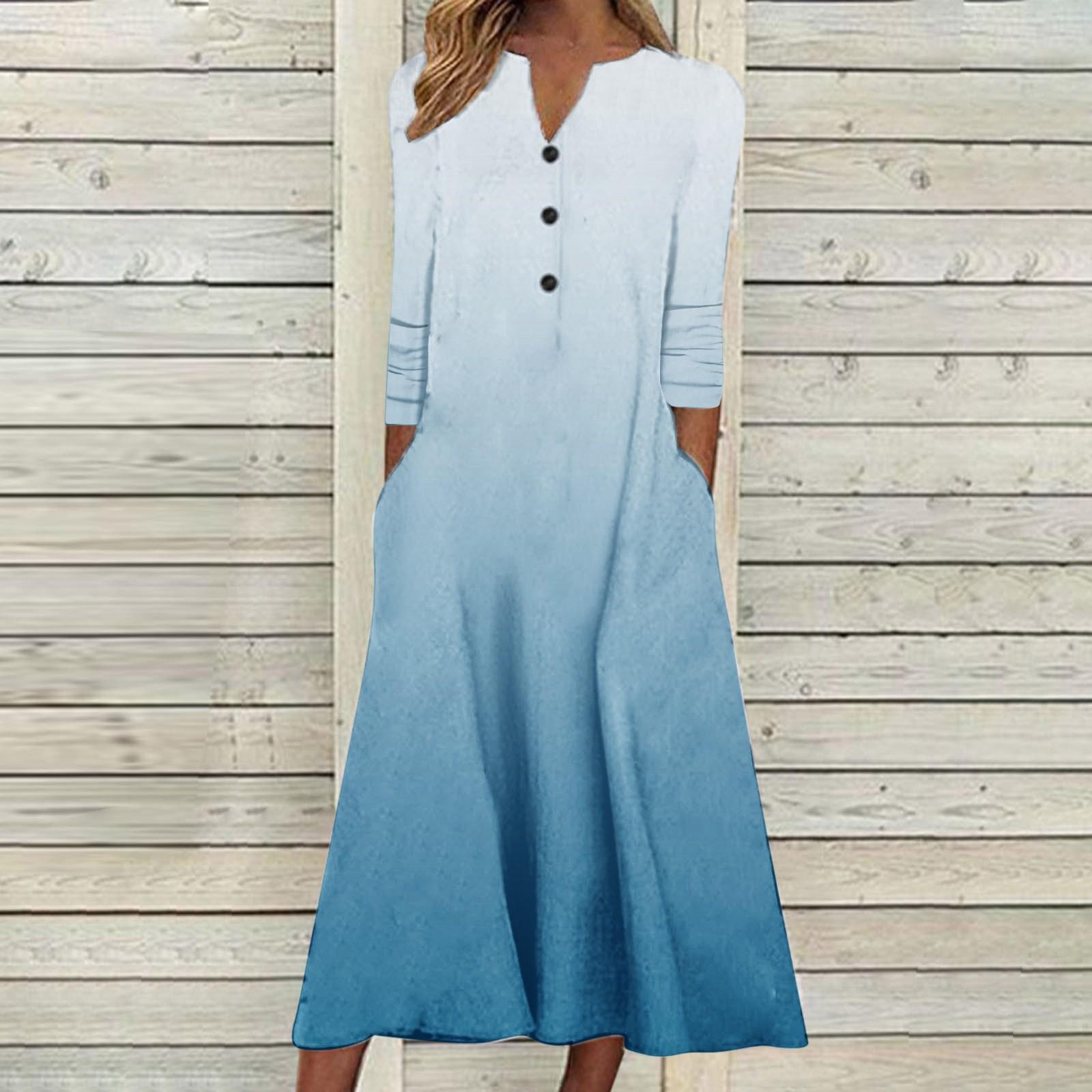 

Женское осеннее и зимнее платье. Женское повседневное свободное платье без рукавов с v-образным вырезом и пуговицами с принтом. M