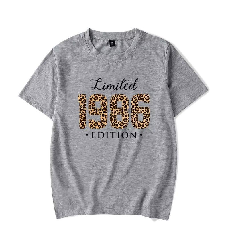 Women Vintage 1986 Birthday Gift T Shirt Retro Birthday Party Casual Summer Sleeveless Shirts