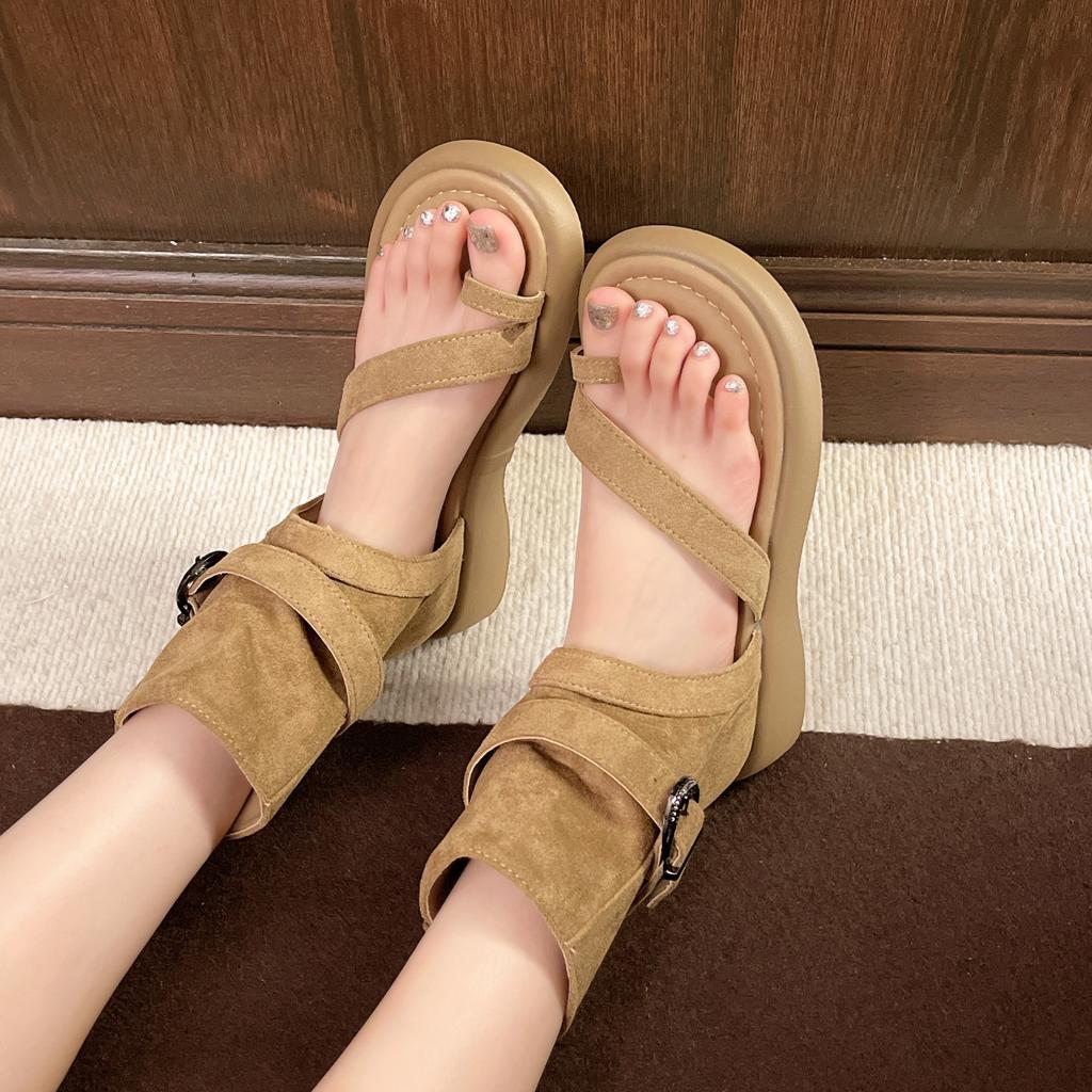 Small Thin Height-increasing Cool Boots for Women, Popular Thick-soled Foreign-style Sandals for Women In Spring and Autumn