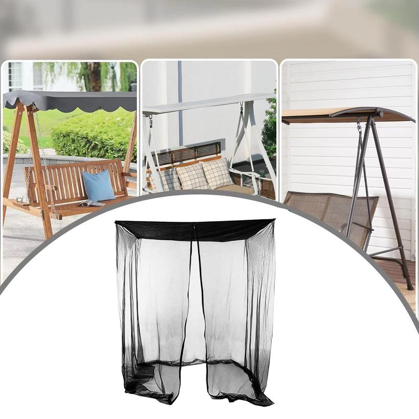 Mosquito net  Portable Swing cover With zipper waterproof   canopy Foldable Polyester mesh for swing chairs hammocks Pavilion