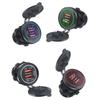 Upgrades Double  USB Car Charges Quick Charge Adapter Fast Charging ABS Dustproof USB Adapter for Vehicle Botas Motorcycles