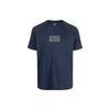 Tricou cu Mânecă Scurtă Raglan, Bloc de Culoare și Imprimeu Logo Seria EA7 SS23 Bărbați topuri Albastru Închis 3RPT27-PJ02Z-1554
