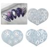 Silicone Nail Art Handicrafts Moulds DIY Nail Tools Accessories Nail Carving Molds Silicone Material for Nail Decoration