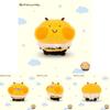 Adorable Multi-angle Smiling Bee Plush Toy Soft Stuffed Animal Doll For Kids