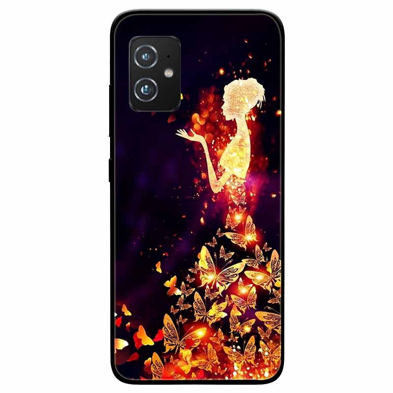Black Silicone Case For Asus Zenfone 8 ZS590KS Case Soft Back Cover Coque For Asus Zenfone 8 ZS590KS Phone Case Zenfone8 Funda