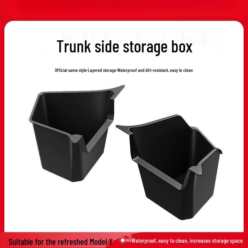 Tesla Model Y/3 Trunk Side Storage Box Cover - Interior Decoration Accessory